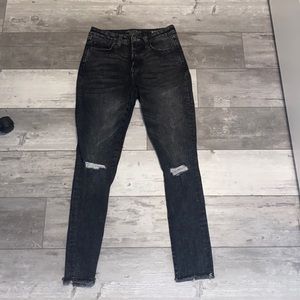 hi-rise skinny jeans